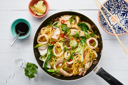 Thai-inspired squid stir fry