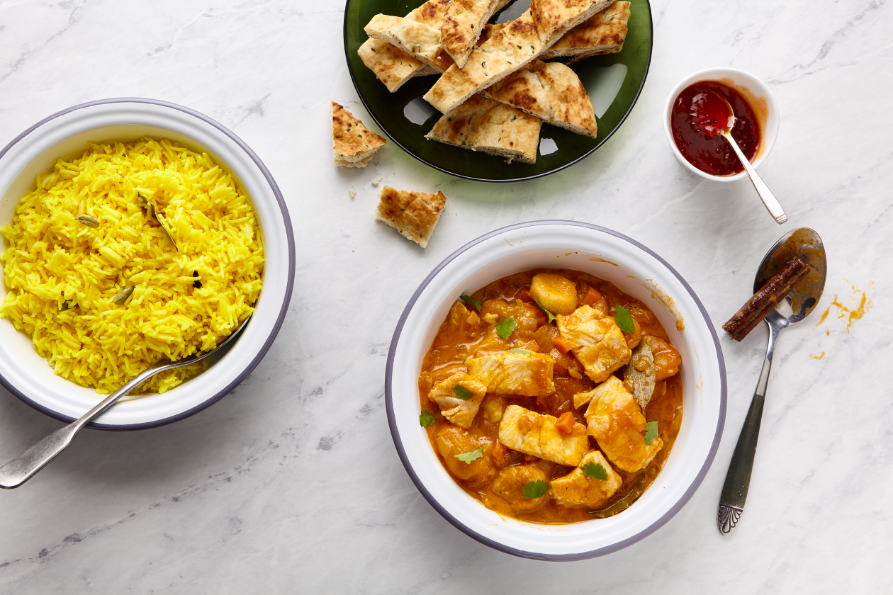 A photograph of South African Cape Malay fish curry